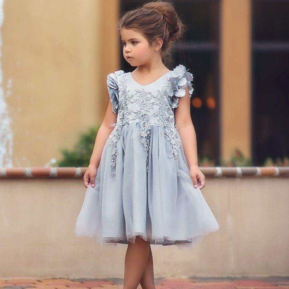 Silver Bianca Dress Toddler -5T
